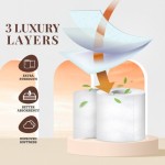 45ロールパック - 3層キルティングのシアバターの香りのトイレットペーパー